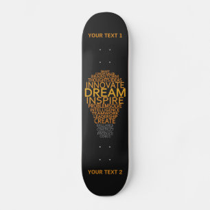 Inspirational Light Bulb custom skateboards