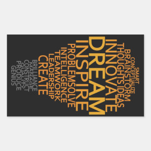 Inspirational Light Bulb custom stickers