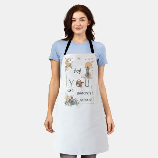 Inspirational Lighthouse Gift Positive Reminder Apron