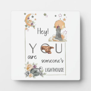 Inspirational Lighthouse Gift Positive Reminder Plaque