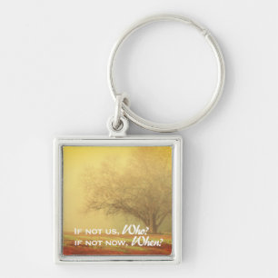 Inspirational Lone Tree Landscape Key Ring
