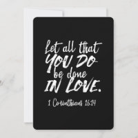 Inspirational Love Scripture - 1 Corinthians 16:14