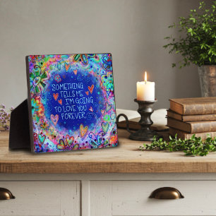 Inspirational Love you Forever Quote Inspirivity Plaque