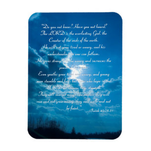 Inspirational Magnet - Isaiah 40;28-31