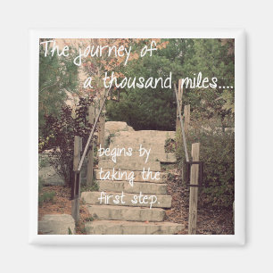 Inspirational Magnet - The Journey Moving Forward
