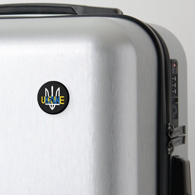 Inspirational Magnet with "Ukraine" Inscription (In Situ (Luggage))