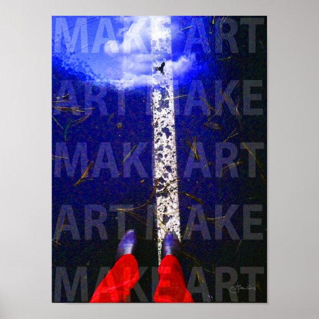 Inspirational MAKE ART Poster (Front)