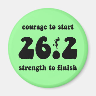 Inspirational marathon magnet