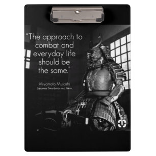 Inspirational Martial Arts Words - Combat and Life Clipboard