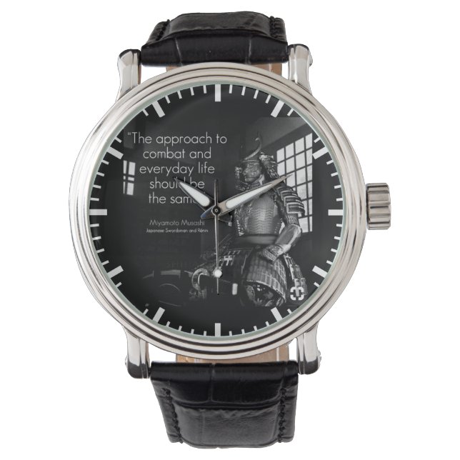 Inspirational Martial Arts Words - Combat and Life Watch (Front)