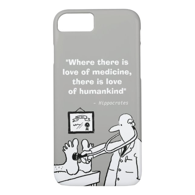 Inspirational Medical Quote and Funny Image Case-Mate iPhone Case (Back)