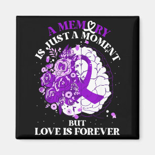 Inspirational Memories Quote Floral Brain Dementia Magnet