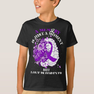 Inspirational Memories Quote Floral Brain Dementia T-Shirt