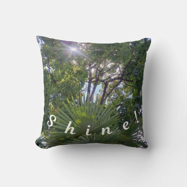 Inspirational message: Shine! Cushion (Front)