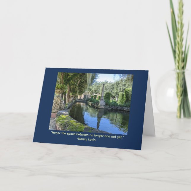 Inspirational Message Vizcaya Gardens Card (Front)