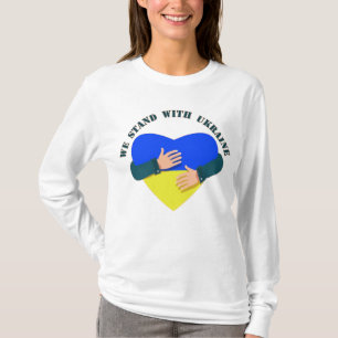 Inspirational message We stand with Ukraine T-Shir T-Shirt