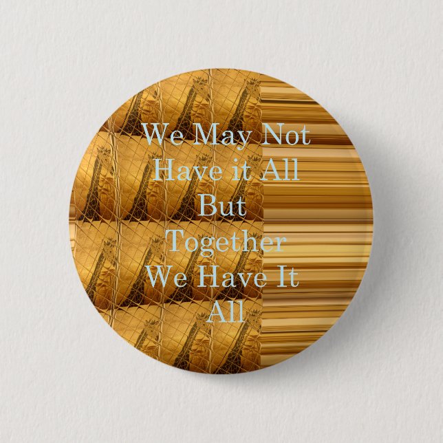 Inspirational Message with African Wildlife Design 6 Cm Round Badge (Front)