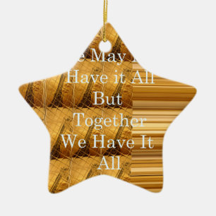 Inspirational Message with African Wildlife Design Ceramic Tree Decoration