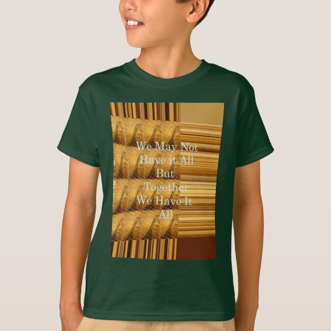 Inspirational Message with African Wildlife Design T-Shirt (Front)