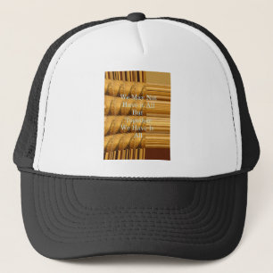 Inspirational Message with African Wildlife Design Trucker Hat