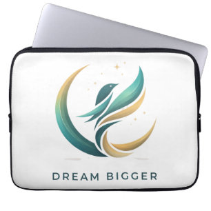 Inspirational Minimal Art Logo Laptop Sleeve