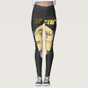 Inspirational Minimalist Typography Design Leggings