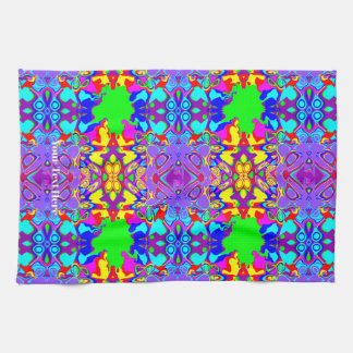 Inspirational Mirror Effect Abstract Art Pattern Tea Towel