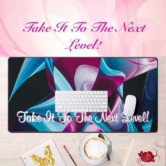 Inspirational Motivation Quote Liquified Abstract Desk Mat