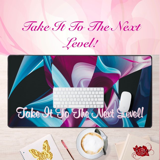 Inspirational Motivation Quote Liquified Abstract  Desk Mat (Creator Uploaded)