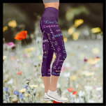 Inspirational Motivational CHOOSE COLOR Capri<br><div class="desc">CHOOSE YOUR BACKGROUND COLOR Inspirational and motivational fashion/yoga pattern capri leggings! Printed edge to edge, with sayings you can personalise in grey and pastel yellow, blue, green, and purple. Sayings include "Enjoy Life", "believe", "Relax", "Be Happy", "reflect", "Persevere", and more - and you can easily personalise them! Click "Customise" to...</div>