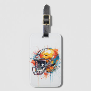 Inspirational Motivational Football Helmet Luggage Tag