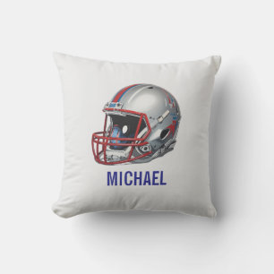 Inspirational Motivational Football Helmet Name Cushion