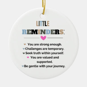 Inspirational Motivational Gifts Little Reminders Ceramic Tree Decoration