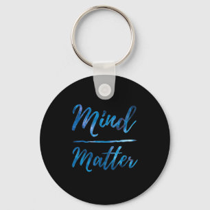 Inspirational Motivational Gym Quote Mind Over  Key Ring