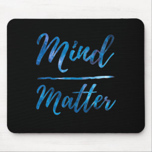 Inspirational Motivational Gym Quote Mind Over Mouse Pad