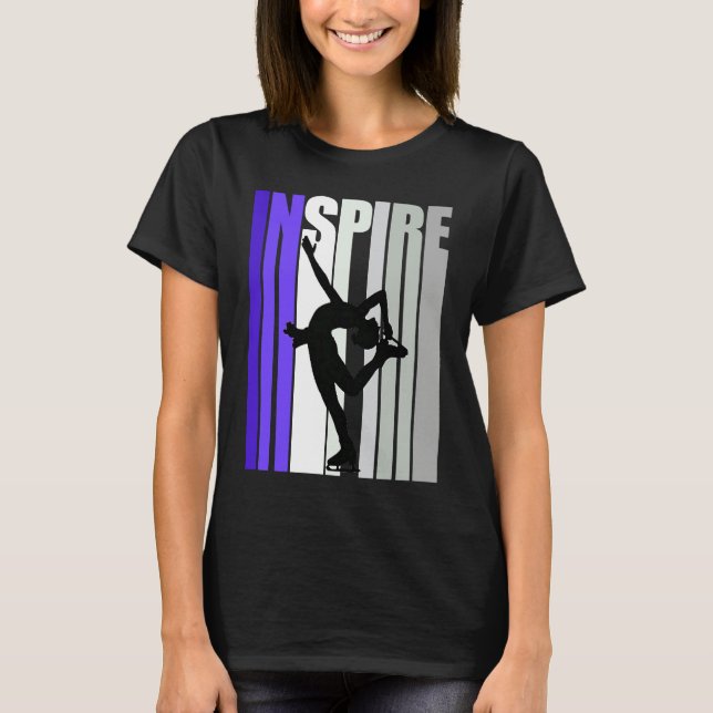 Inspirational Motivational Ice Skating Instructor  T-Shirt (Front)