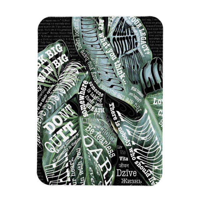 Inspirational Motivational LIFE quotes Magnet (Vertical)