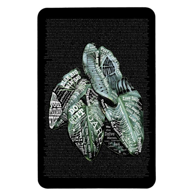 Inspirational Motivational LIFE quotes Magnet (Vertical)