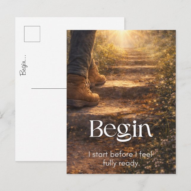 Inspirational Motivational Mail Art Postcard (Front/Back)