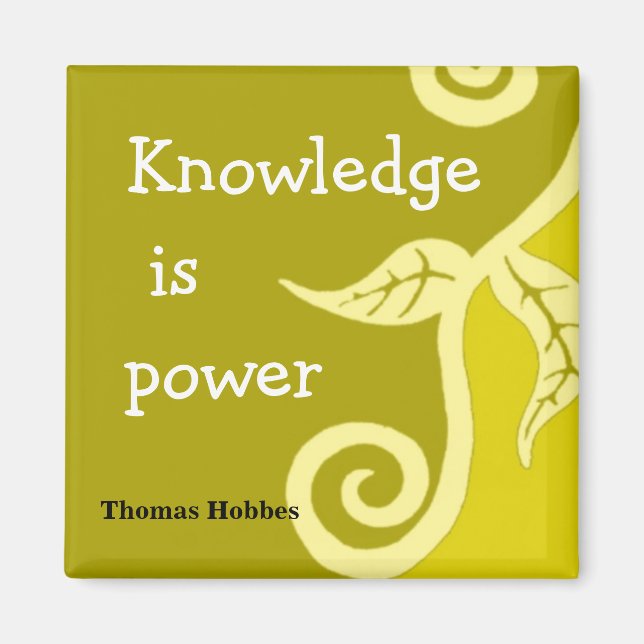 Inspirational Motivational Quote Magnet (Front)