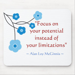 Inspirational Motivational Quote Mousepad