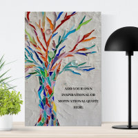 Inspirational Motivational Quote Tree