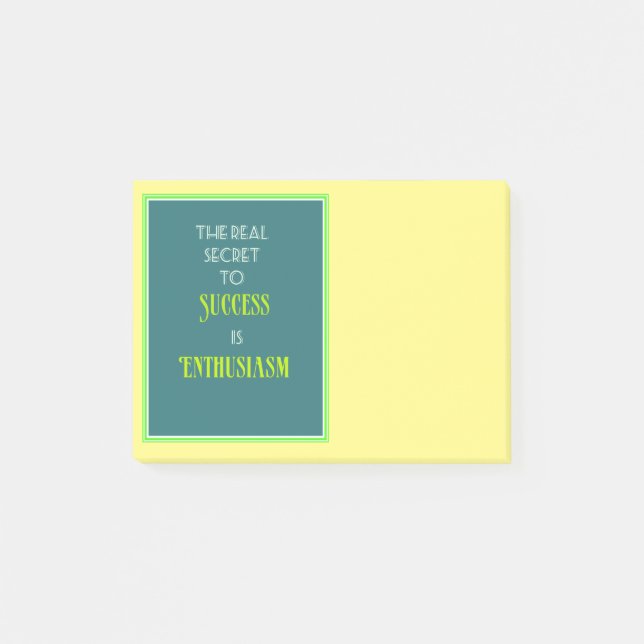 Inspirational Motivational Quote Typography Post-it Notes (Front)