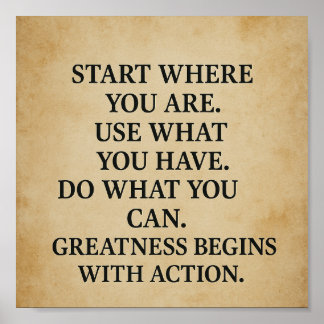 Inspirational Motivational Quote Wall Art