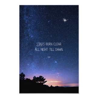 Inspirational Motivational Rumi Quote Stars Photo Print