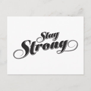 Inspirational Motivational Strong quote Postcard
