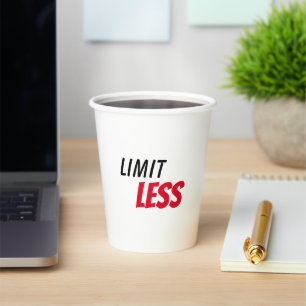 inspirational motivational typography quote focus  paper cups