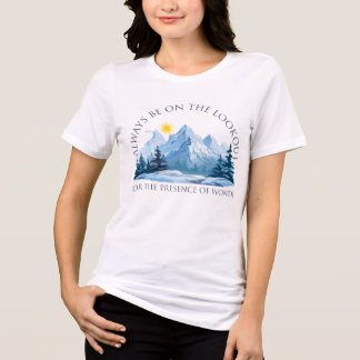 Inspirational Mountain T-Shirt  Tri-Blend Shirt