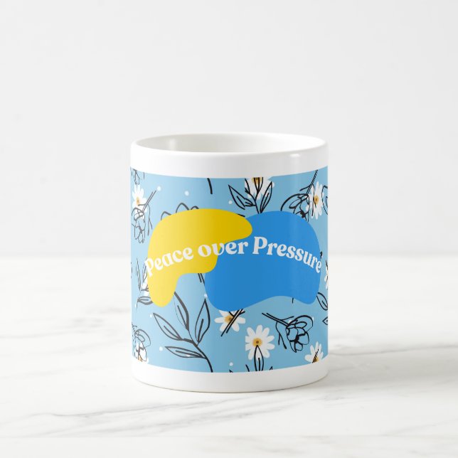 Inspirational mug design flower design (Center)