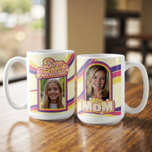 Inspirational Mum Quote Retro 70s Typography Photo